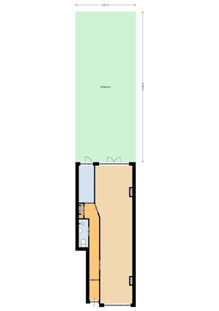 Floorplan - Geertsemastraat 9A, 3038 XA Rotterdam